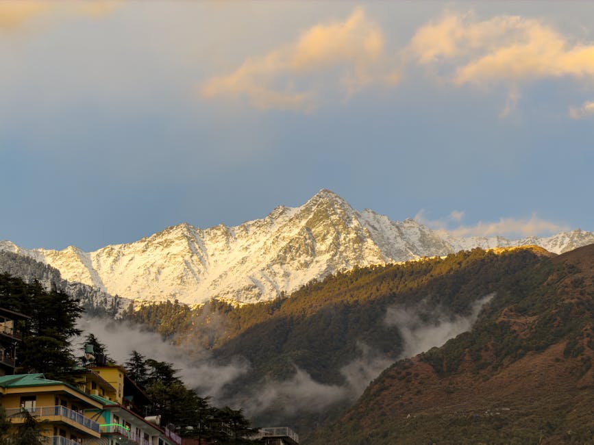 Snow-capped Himalayas in Dharamshala
