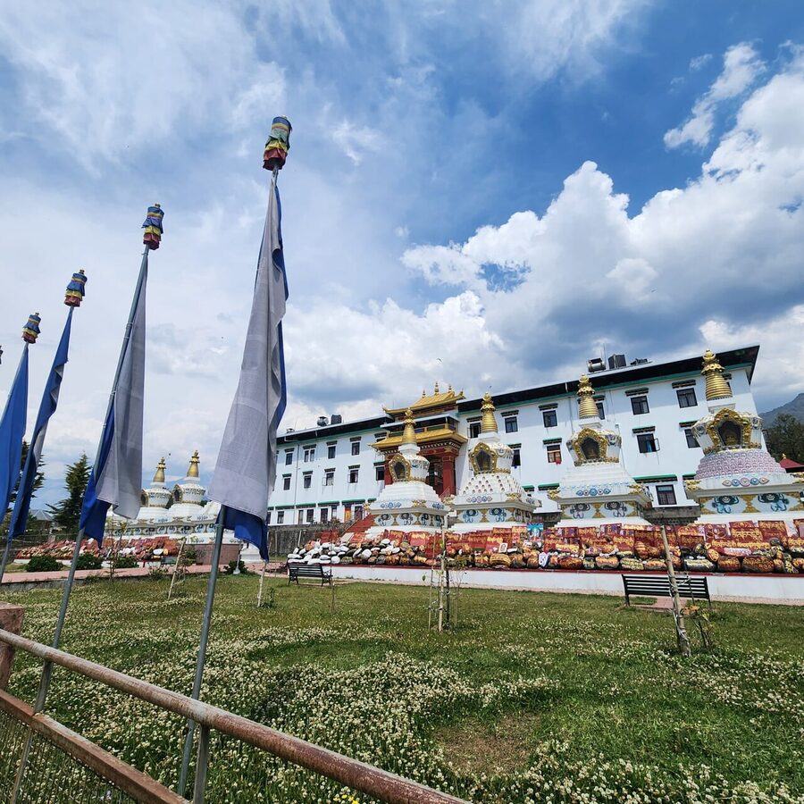 Chokling Monastery exterior in the Bir Tibetan Colony