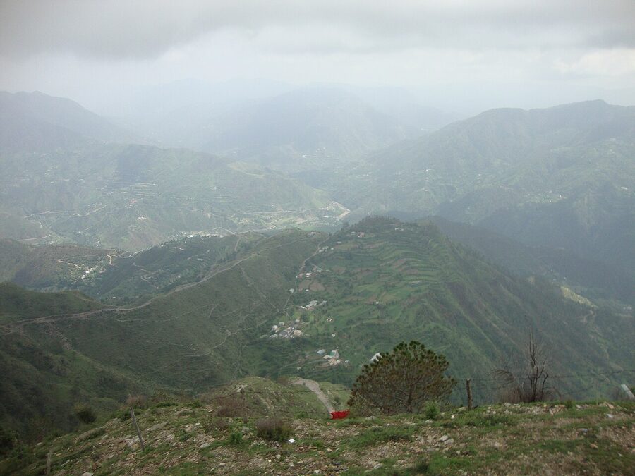 View across the valley from Chail, Himachal Pradesh