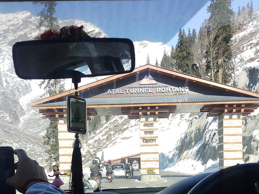 South portal of the Atal Tunnel near Manali, the year-round road link to Lahaul