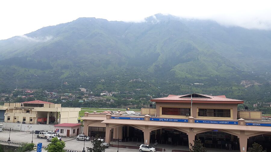 Kullu-Manali Airport at Bhuntar, the nearest airport to Manali
