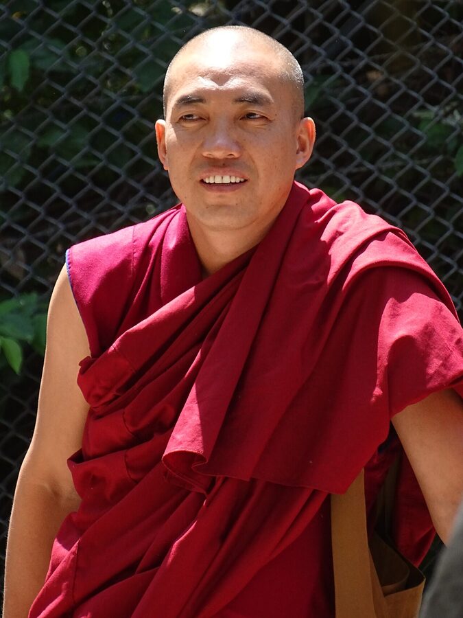 A Tibetan monk in the Tsuglagkhang temple complex, McLeod Ganj.