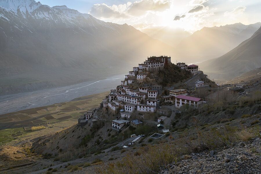 Key (Ki) Monastery in Spiti Valley, Himachal Pradesh, the largest gompa in the region.