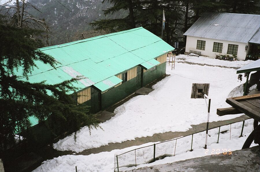 McLeod Ganj winter scene with Tibetan settlement