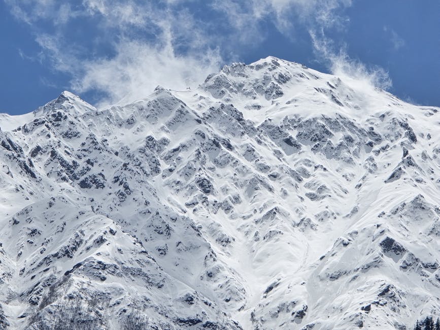 Snow-capped mountains above Sangla Valley in Kinnaur, Himachal Pradesh