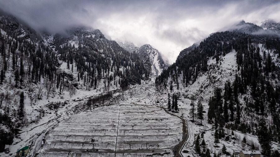 Snow-capped Himalayas in Himachal Pradesh