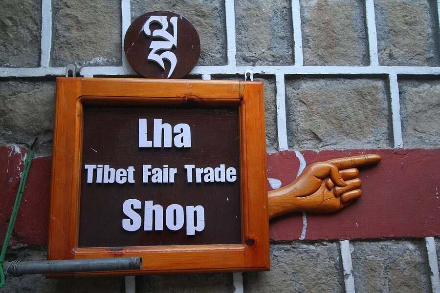 Fair Trade craft store in McLeod Ganj run by Tibetan refugee community