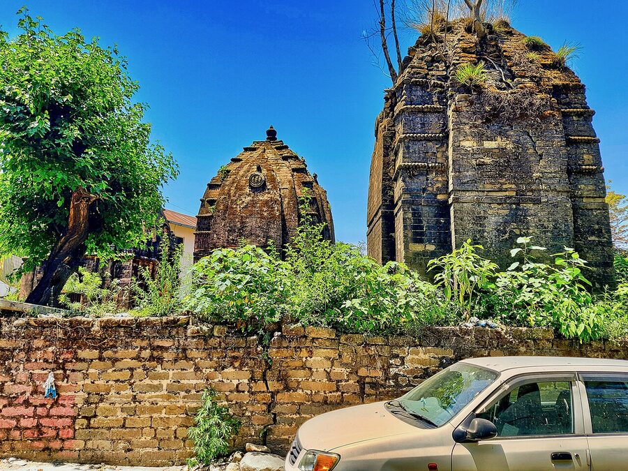 Jwalamukhi Devi Mandir at Kangra in evening light