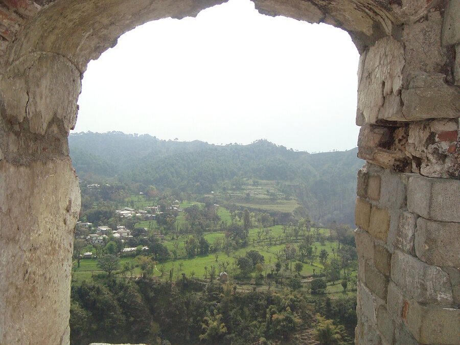 View of Kangra Valley from Kangra Fort, Himachal Pradesh