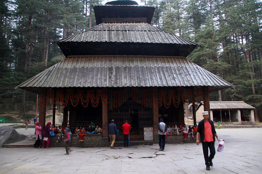 The four-tiered pagoda roof of Hidimba Devi Temple, Manali.