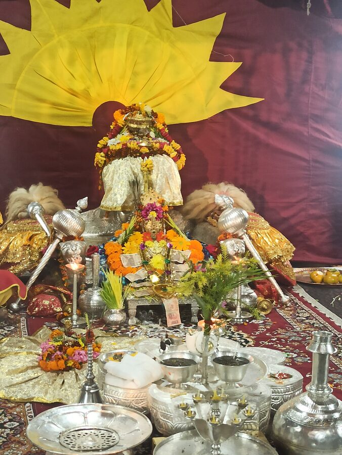 Lord Raghunathji at Kullu Dussehra 2023.