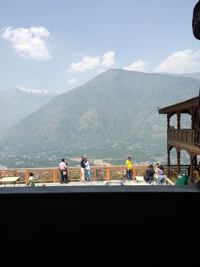 View of the Kullu Valley from Naggar Castle's terrace