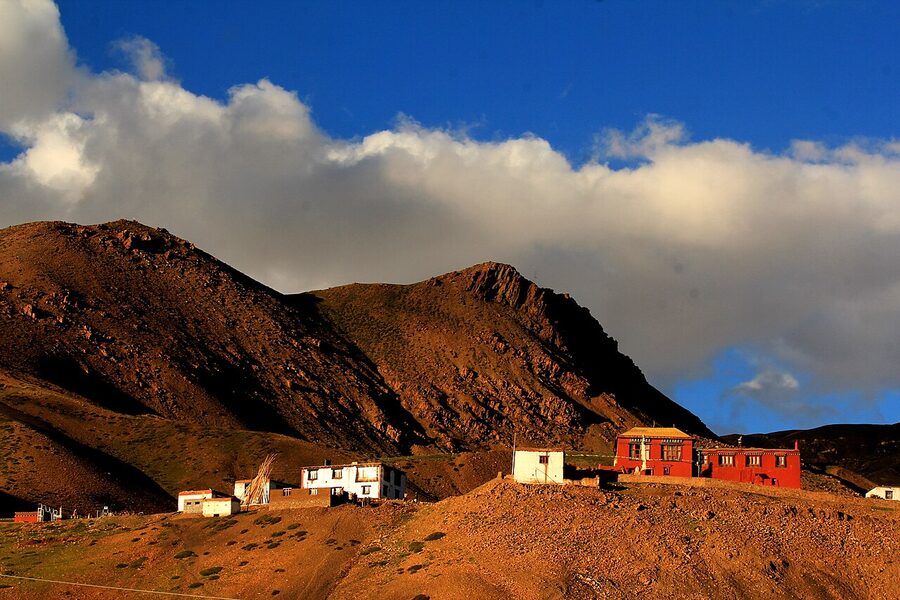 Komic Monastery, said to be the world's highest road-connected monastery, in Spiti Valley.
