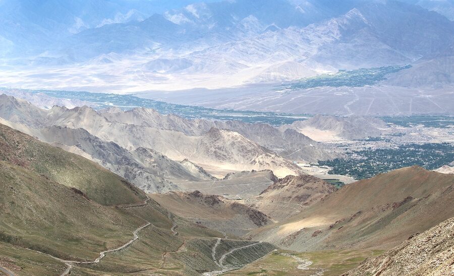 A river running through the Lahaul-Spiti district of Himachal Pradesh.