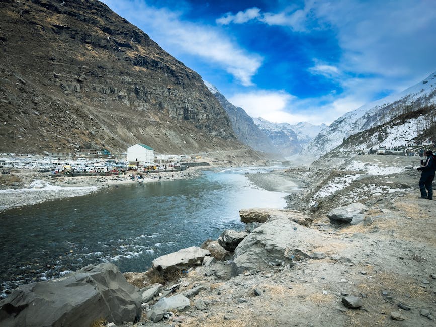 The Beas River running through the Kullu Valley below Manali