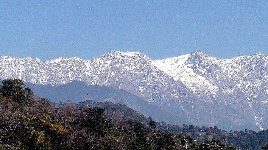 Pir Panjal range in Himachal Pradesh seen from the Manali side
