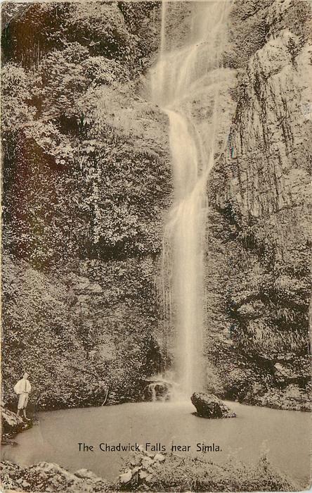 Chadwick Falls, a 67-metre seasonal waterfall in a deodar gorge about 7 km from Shimla.