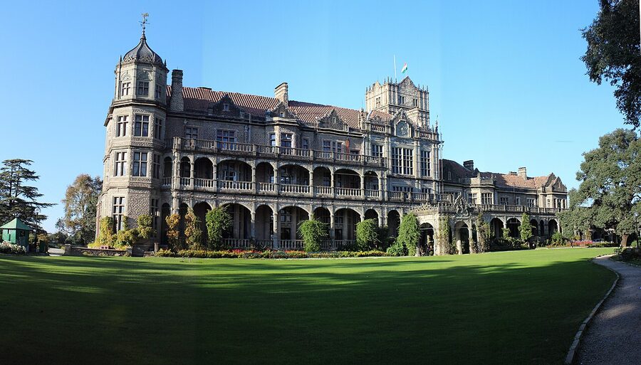 The grounds of the Indian Institute of Advanced Study at the Viceregal Lodge in Shimla.