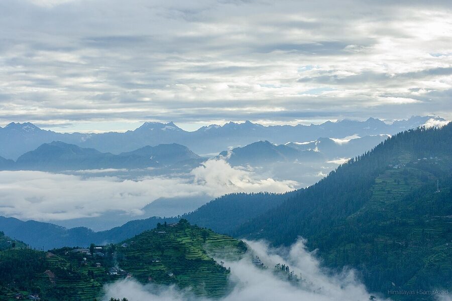 Mountain ranges of the Great Himalayan National Park in Kullu district, UNESCO World Heritage Site