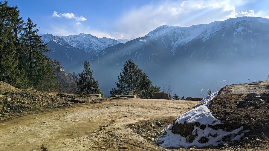 Hampta Pass valley view from the Kullu side