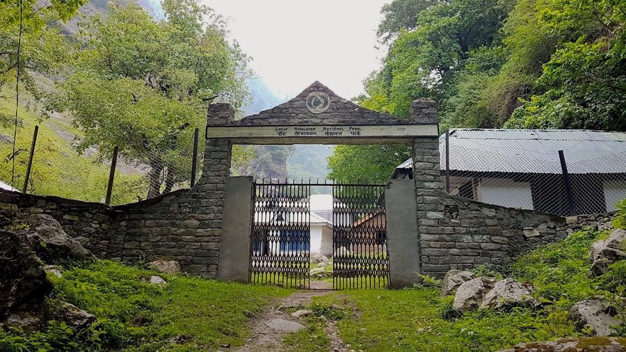 The administrative office of the Great Himalayan National Park at Shamshi, Kullu Valley.